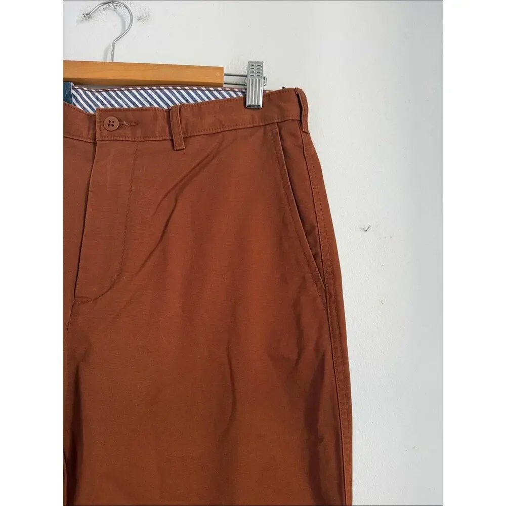 Cremieux Madison flat front chino dress trouser pants sz 32x32 NEW